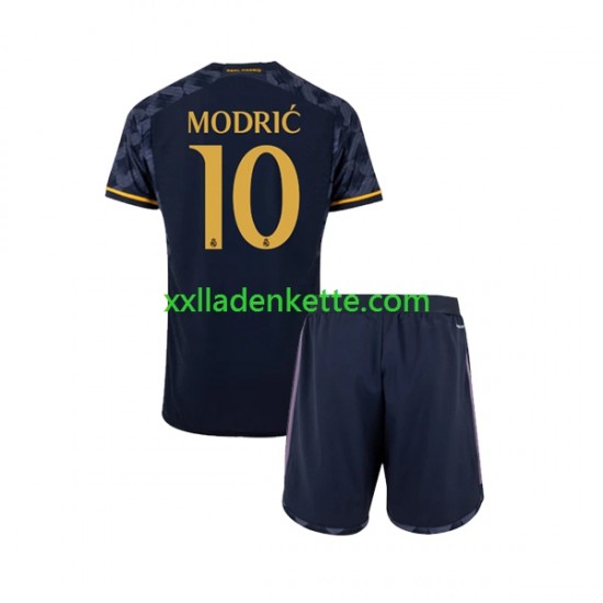 Fußballtrikot Real Madrid Modrić Luka 10 Kinder Auswärts 2023-2024 Kurzarm