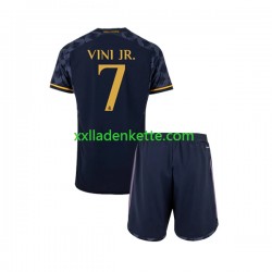 Fußballtrikot Real Madrid Vinicius Junior 7 Kinder Auswärts 2023-2024 Kurzarm