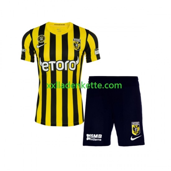 SBV Vitesse Football Kit Kinder Heim 2022-2023 Kurzarm