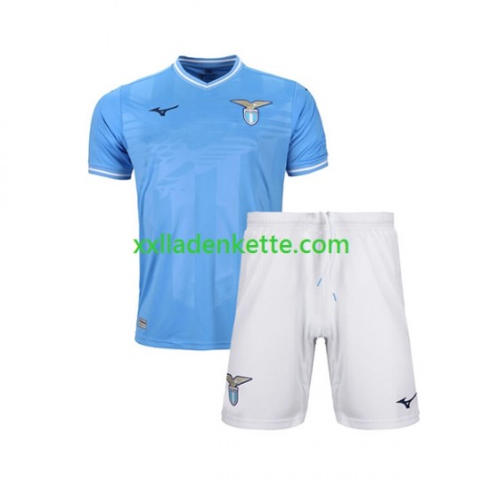 Fußballtrikot Lazio Rom Kinder Heim 2023-2024 Kurzarm