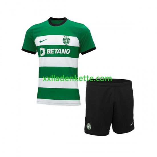 Fußballtrikot Sporting CP Kinder Heim 2023-2024 Kurzarm