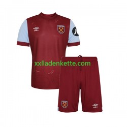 Fußballtrikot West Ham United Kinder Heim 2023-2024 Kurzarm