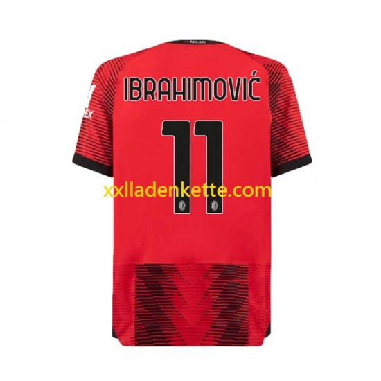 Fußballtrikot AC Mailand Ibrahimović 11 Herren Heim 2023-2024 Kurzarm