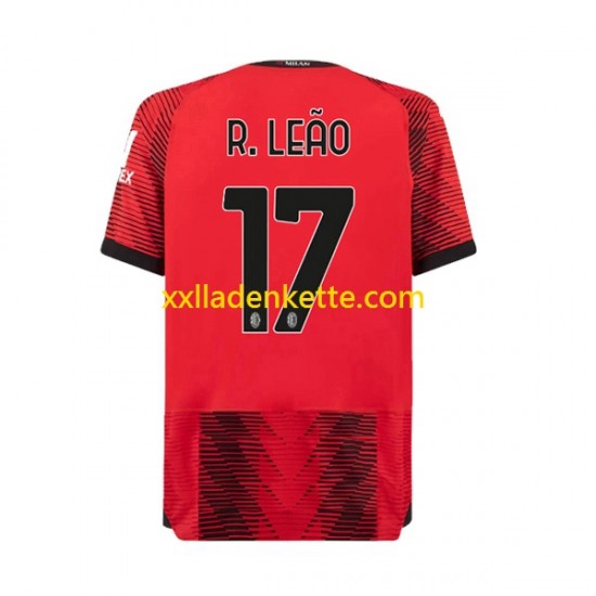 Fußballtrikot AC Mailand Rafael Leao 17 Herren Heim 2023-2024 Kurzarm