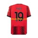 Fußballtrikot AC Mailand Theo Hernandez 19 Herren Heim 2023-2024 Kurzarm
