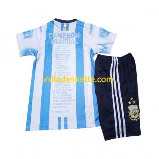Fußballtrikot Argentinien All Stars Kinder Heim 2023 Kurzarm