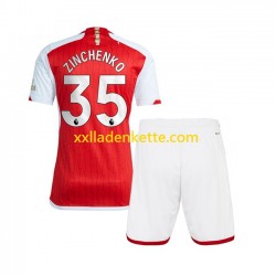 Fußballtrikot Arsenal Oleksandr Zinchenko 35 Kinder Heim 2023-2024 Kurzarm