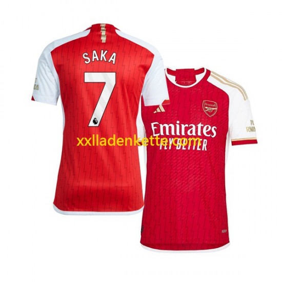 Fußballtrikot Arsenal Saka 7 Herren Heim 2023-2024 Kurzarm