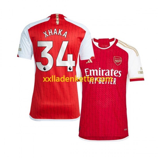 Fußballtrikot Arsenal Xhaka 34 Herren Heim 2023-2024 Kurzarm