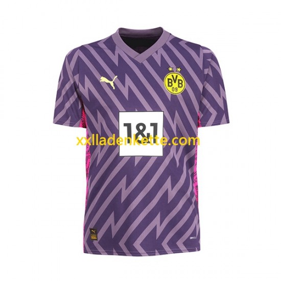 Fußballtrikot Borussia Dortmund Torwart Herren Heim 2023-2024 Kurzarm