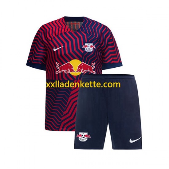 Fußballtrikot RB Leipzig Kinder Auswärts 2023-2024 Kurzarm