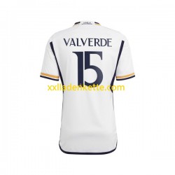 Fußballtrikot Real Madrid Federico Valverde 15 Herren Heim 2023-2024 Kurzarm