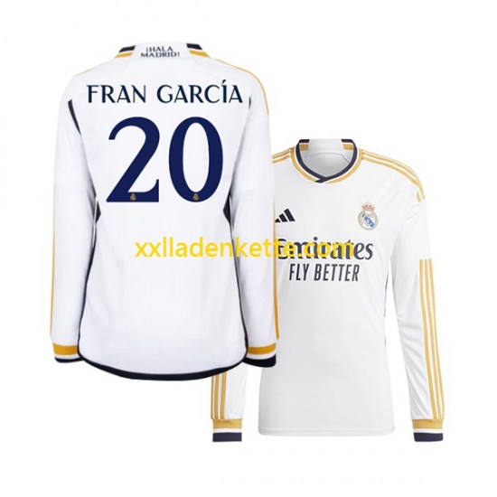 Fußballtrikot Real Madrid Fran Garcia 20 Herren Heim 2023-2024 Langarm