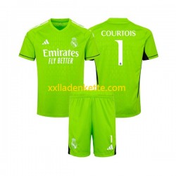 Fußballtrikot Real Madrid Thibaut Courtois 1 Torwart Kinder Heim 2023-2024 Kurzarm