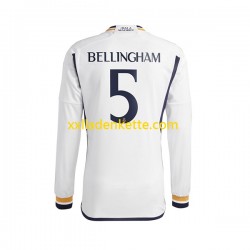 Fußballtrikot Real Madrid Jude Bellingham 5 Herren Heim 2023-2024 Langarm