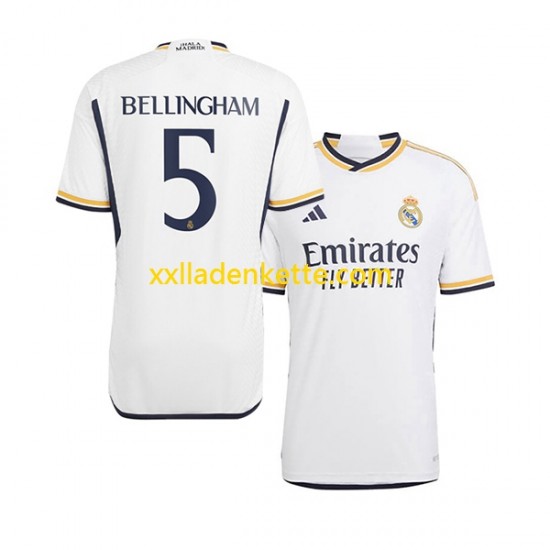 Fußballtrikot Real Madrid Jude Bellingham 5 Herren Heim 2023-2024 Kurzarm