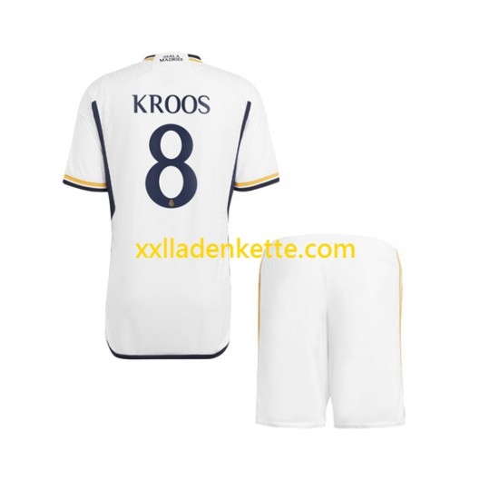 Fußballtrikot Real Madrid Kroos 8 Kinder Heim 2023-2024 Kurzarm
