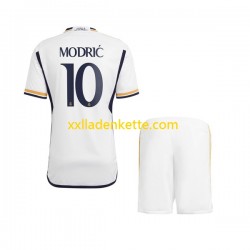 Fußballtrikot Real Madrid Modrić 10 Kinder Heim 2023-2024 Kurzarm