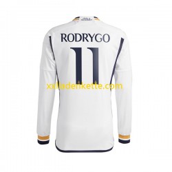 Fußballtrikot Real Madrid Rodrygo Goes 11 Herren Heim 2023-2024 Langarm