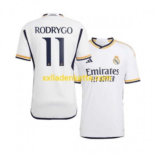 Fußballtrikot Real Madrid Rodrygo Goes 11 Herren Heim 2023-2024 Kurzarm