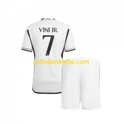 Fußballtrikot Real Madrid Vinicius Junior 7 Kinder Heim 2023-2024 Kurzarm