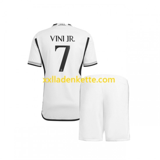 Fußballtrikot Real Madrid Vinicius Junior 7 Kinder Heim 2023-2024 Kurzarm