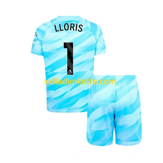 Fußballtrikot Tottenham Hotspur Hugo Lloris 1 Torwart Kinder Heim 2023-2024 Kurzarm