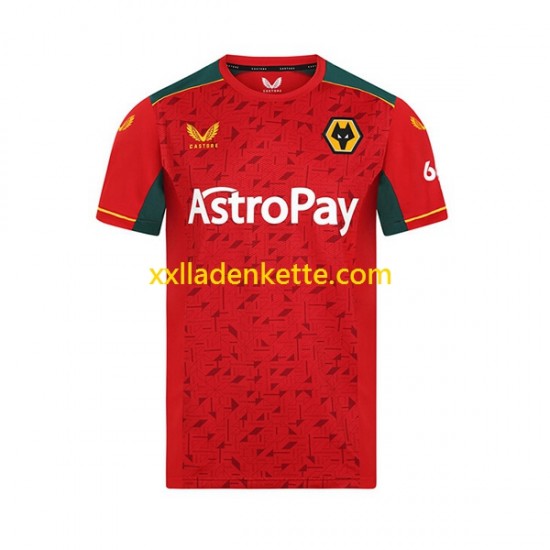 Fußballtrikot Wolverhampton Wanderers Herren Auswärts 2023-2024 Kurzarm