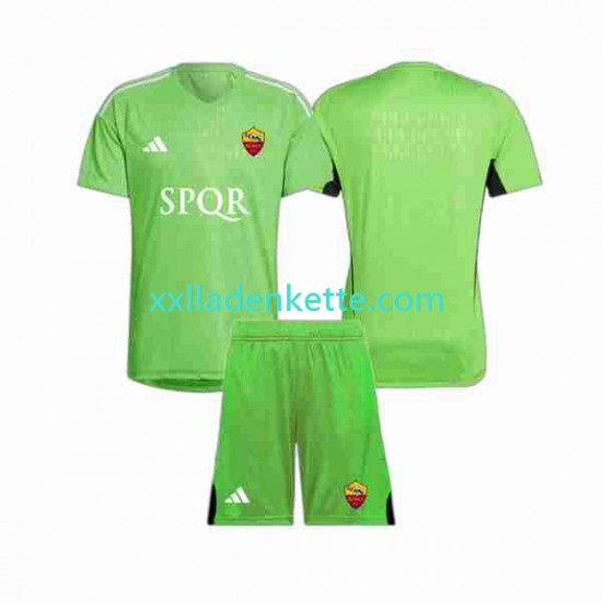 Fußballtrikot AS Rom Torwart Kinder Auswärts 2023-2024 Kurzarm