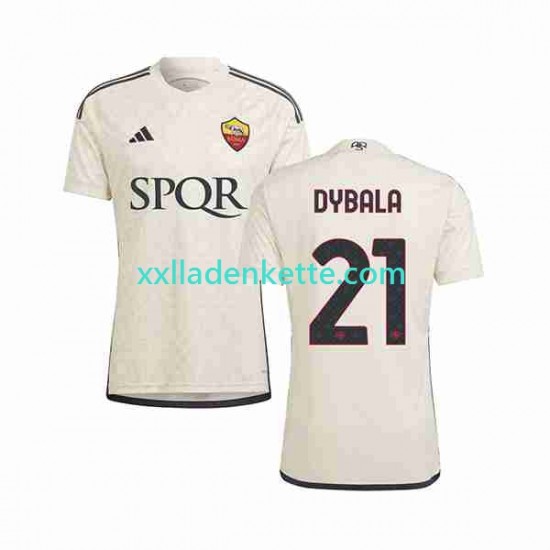 Fußballtrikot AS Rom Paulo Dybala 21 Herren Auswärts 2023-2024 Kurzarm
