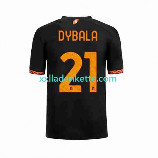 Fußballtrikot AS Rom Paulo Dybala 21 Herren Ausweich 2023-2024 Kurzarm