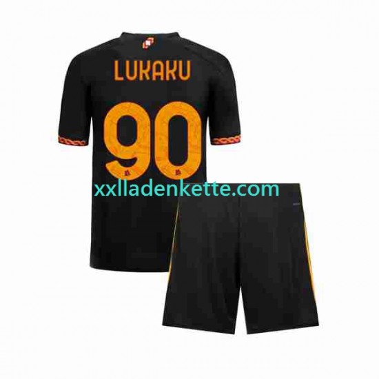 Fußballtrikot AS Rom Romelu Lukaku 90 Kinder Ausweich 2023-2024 Kurzarm