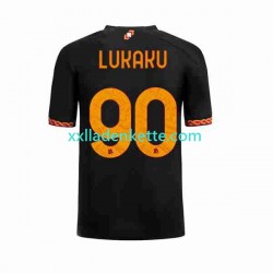 Fußballtrikot AS Rom Romelu Lukaku 90 Herren Ausweich 2023-2024 Kurzarm