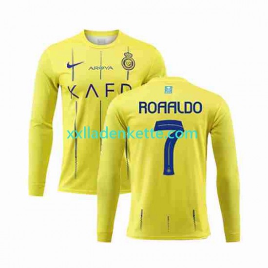 Fußballtrikot Al-Nassr Ronaldo 7 Herren Heim 2023-2024 Langarm