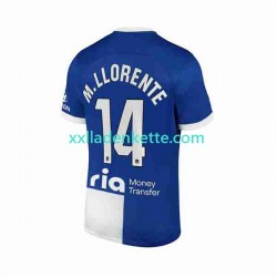 Fußballtrikot Atlético Madrid 2 Marcos Llorente 14 Herren Auswärts 2023-2024 Kurzarm
