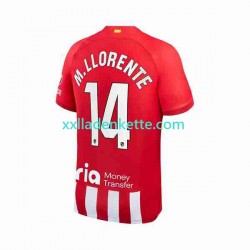 Fußballtrikot Atlético Madrid 2 Marcos Llorente 14 Herren Heim 2023-2024 Kurzarm