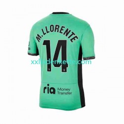 Fußballtrikot Atlético Madrid 2 Marcos Llorente 14 Herren Ausweich 2023-2024 Kurzarm