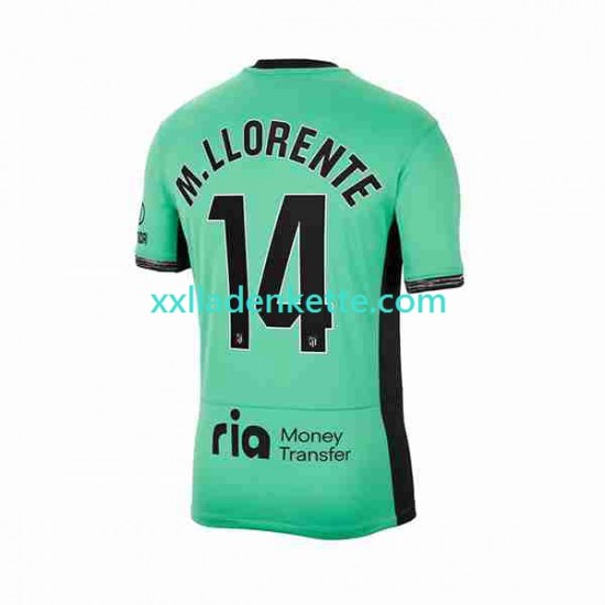 Fußballtrikot Atlético Madrid 2 Marcos Llorente 14 Herren Ausweich 2023-2024 Kurzarm