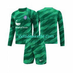 Fußballtrikot Atlético Madrid Torwart Kinder Auswärts 2023-2024 Langarm