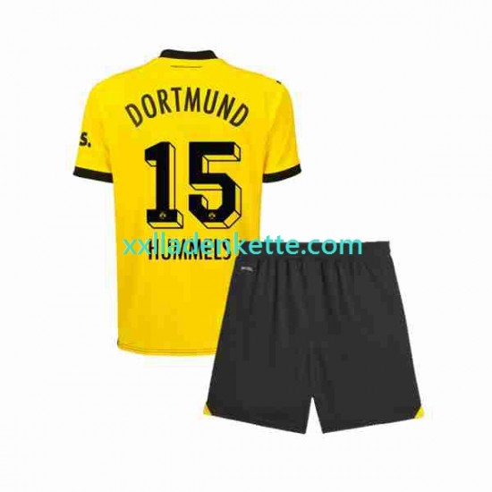 Fußballtrikot Borussia Dortmund Mats Hummels 15 Kinder Heim 2023-2024 Kurzarm