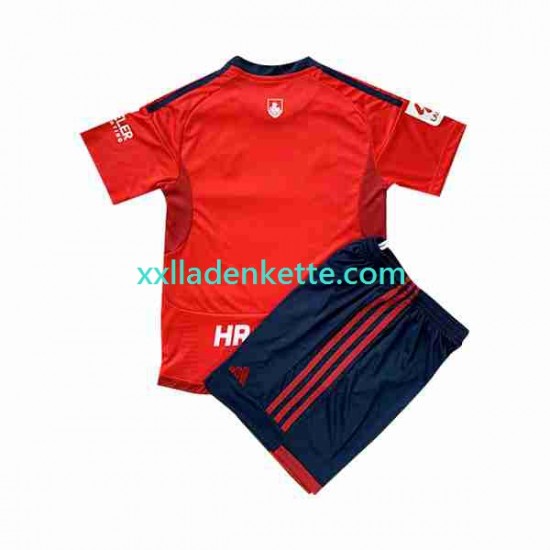Fußballtrikot CA Osasuna Kinder Heim 2023-2024 Kurzarm