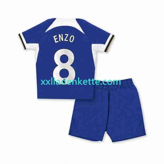 Fußballtrikot Chelsea Enzo Fernandez 8 Kinder Heim 2023-2024 Kurzarm