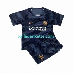 Fußballtrikot Chelsea Torwart Kinder Heim 2023-2024 Kurzarm
