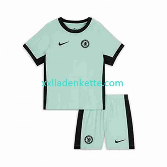 Fußballtrikot Chelsea Kinder Ausweich 2023-2024 Kurzarm