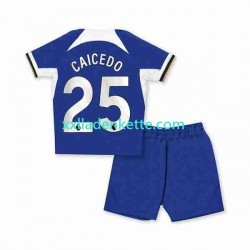 Fußballtrikot Chelsea Moises Caicedo 25 Kinder Heim 2023-2024 Kurzarm