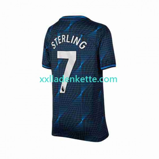 Fußballtrikot Chelsea Raheem Sterling 7 Herren Auswärts 2023-2024 Kurzarm