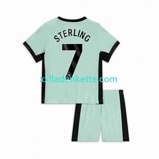 Fußballtrikot Chelsea Raheem Sterling 7 Kinder Ausweich 2023-2024 Kurzarm