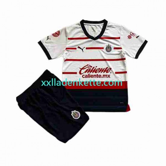 Fußballtrikot Deportivo Guadalajara Kinder Auswärts 2023-2024 Kurzarm