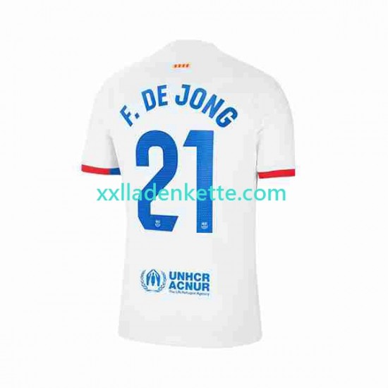 Fußballtrikot FC Barcelona Frenkie de Jong 21 Herren Auswärts 2023-2024 Kurzarm