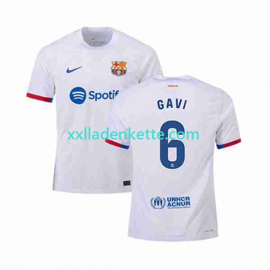 Fußballtrikot FC Barcelona GAVI 6 Herren Auswärts 2023-2024 Kurzarm
